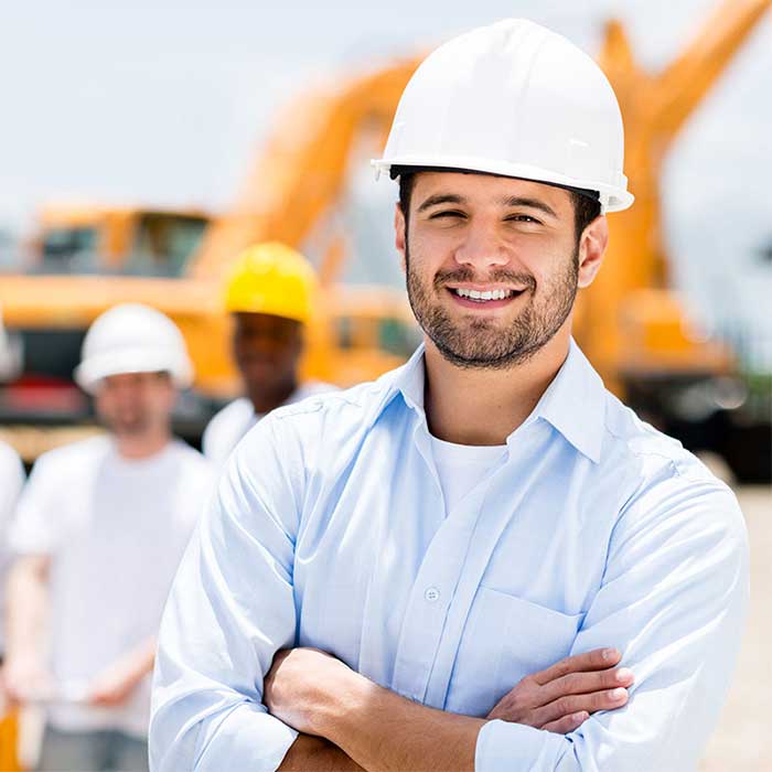 Boiler system diagram or technician working