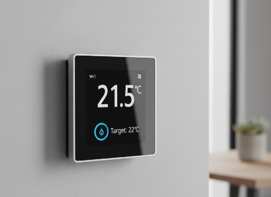 Smart thermostat icon